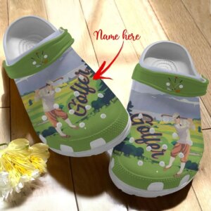 Golf Personalized Personalize Clog Custom Crocs Fashionstyle Comfortable For Women Men Kid Print 3D Golfer