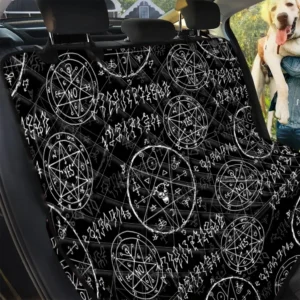 Gothic Pattern Car Back Seat Cover Dog Car Seat Covers - d81b8240f3ac