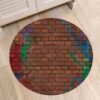 Graffiti Round Carpet Floor Rug Living Room Bedroom Decor Round Area Rug Carpet