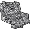 Graffiti Surfing Pattern Print Pet Car Back Seat Cover - 8f710621614d