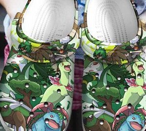 Grass Starters Pokemon Crocs Crocband Clog Clog Comfortable For Mens And Womens Classic Clog Water Shoes Comfortable