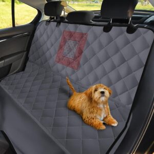 Gray And Red Bandana Design Car Back Seat Cover Dog Car Seat Covers - c29d66816518