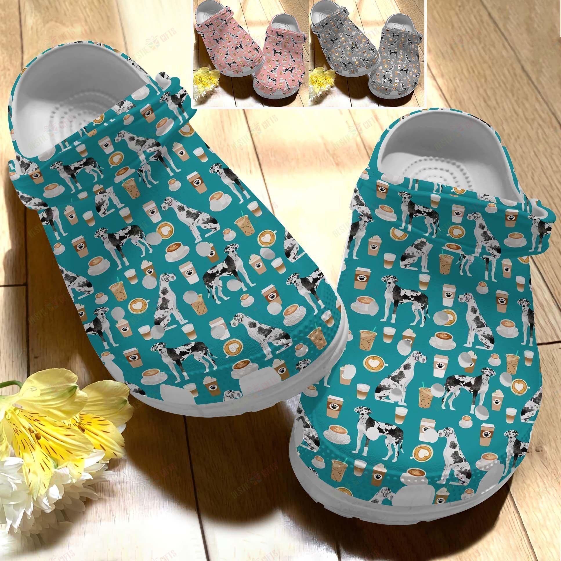 Great Dane Crocs Clog Classic Clog Whitesole Great Dane And Coffee 2 Shoes Great Dane Crocs Clog Classic Clog Whitesole Great Dane And Coffee 2 Shoes