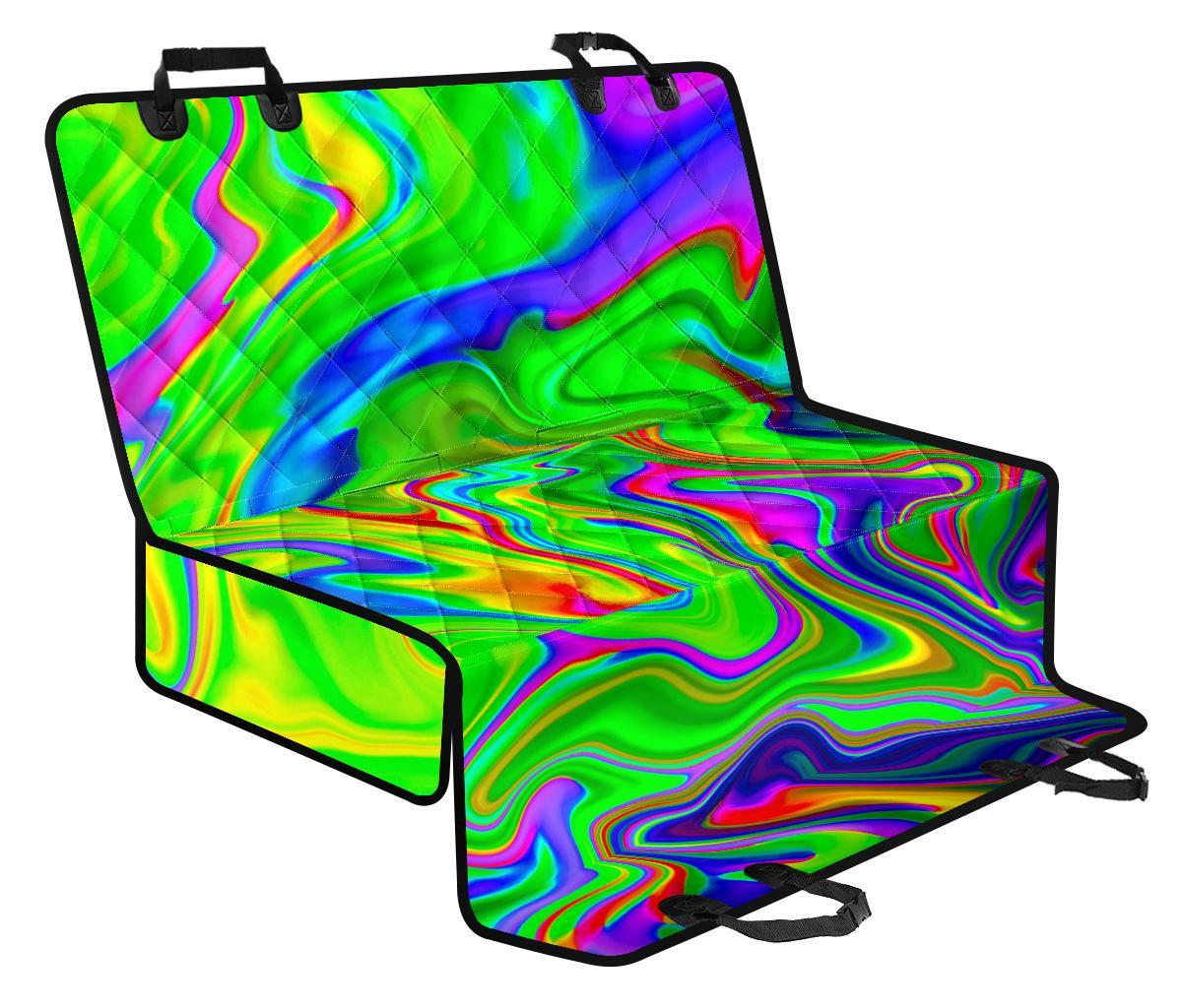Green Abstract Liquid Trippy Print Pet Car Back Seat Cover - b83775506438 Green Abstract Liquid Trippy Print Pet Car Back Seat Cover - b83775506438