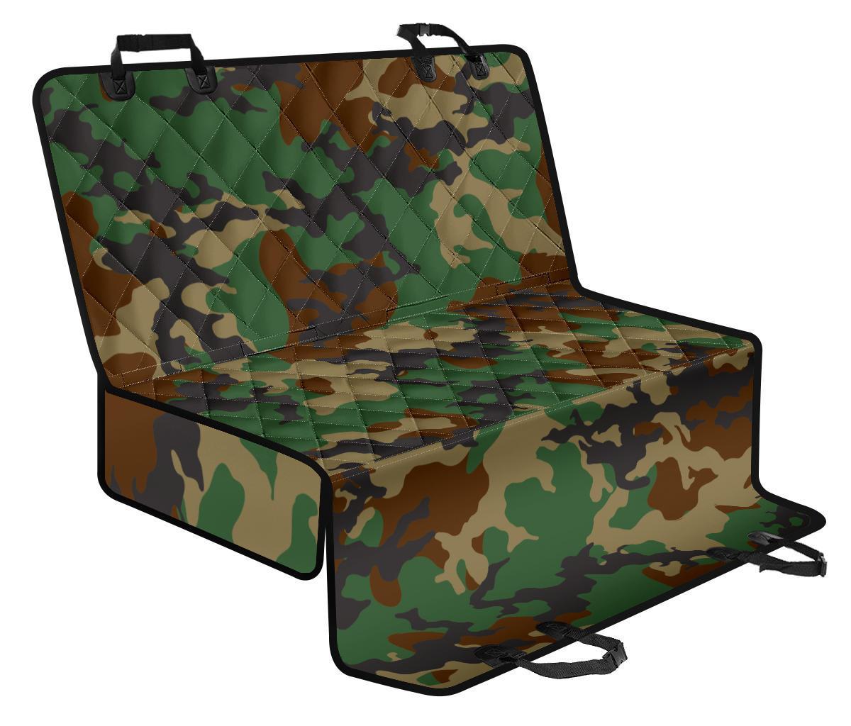 Green And Brown Camouflage Print Pet Car Back Seat Cover - 77d422734529 Green And Brown Camouflage Print Pet Car Back Seat Cover - 77d422734529