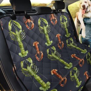 Green And Brown Lobster Car Back Seat Cover Dog Car Seat Covers