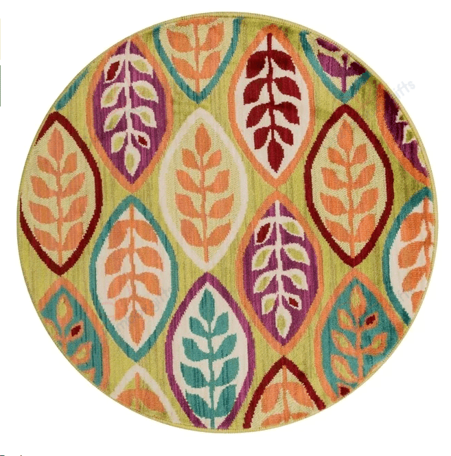Green And Multi Leave Round Carpet Floor Rug Living Room Bedroom Decor Round Area Rug Carpet Green And Multi Leave Round Carpet Floor Rug Living Room Bedroom Decor Round Area Rug Carpet