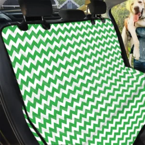 Green And White Chevron Car Back Seat Cover Dog Car Seat Covers - e0fb518f2b76