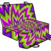 Green Big Bang Moving Optical Illusion Pet Car Back Seat Cover - 8fe503988bd4