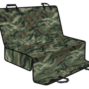 Green Camo Zebra Pattern Print Pet Car Back Seat Cover - 0322121c4c1f