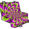 Green Explosion Moving Optical Illusion Pet Car Back Seat Cover - 4c97782f25ef
