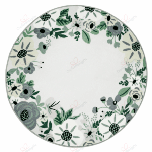 Green Flower Round Carpet Floor Rug Living Room Bedroom Decor Round Area Rug Carpet