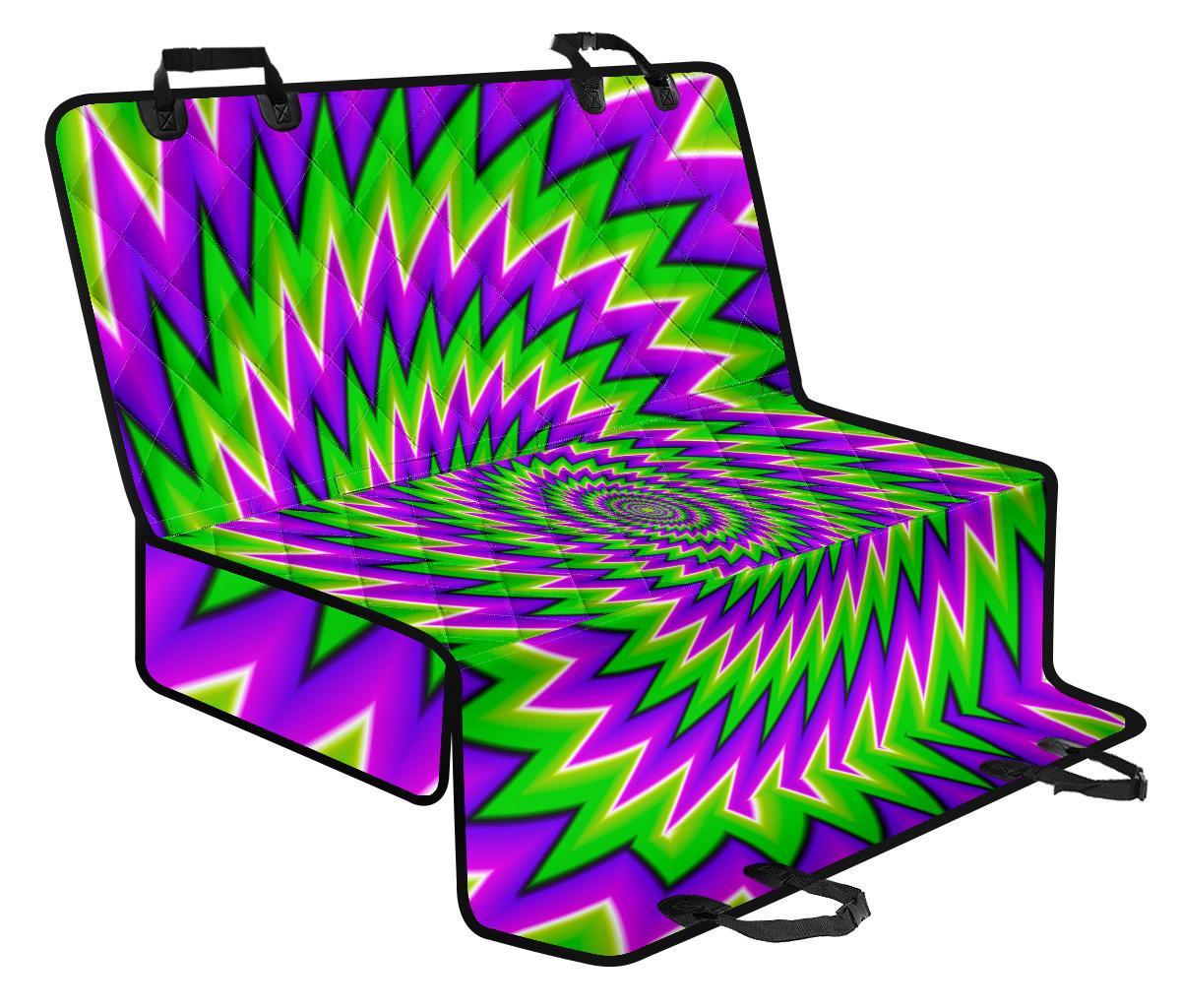 Green Spiral Moving Optical Illusion Pet Car Back Seat Cover - 4522364c3750 Green Spiral Moving Optical Illusion Pet Car Back Seat Cover - 4522364c3750