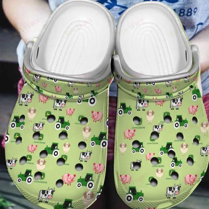 Green Tractor Crocs Clog Classic Clogs Shoes Green Tractor Crocs Clog Classic Clogs Shoes