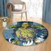 Green Turtle Round Carpet Floor Rug Living Room Bedroom Decor Round Area Rug Carpet