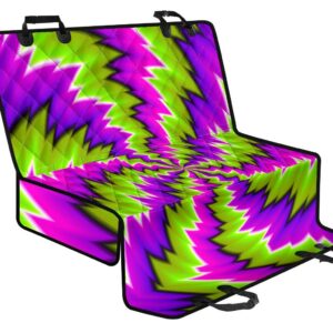 Green Vortex Moving Optical Illusion Pet Car Back Seat Cover - b060b787291d
