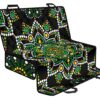 Green White Dot Mandala Print Pet Car Back Seat Cover - 1fbde1c019b0