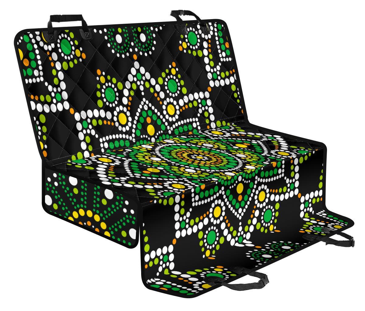 Green White Dot Mandala Print Pet Car Back Seat Cover - 1fbde1c019b0 Green White Dot Mandala Print Pet Car Back Seat Cover - 1fbde1c019b0