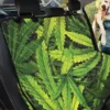 Green Yellow Color Cannabis Texture Car Back Seat Cover Dog Car Seat Covers - d2ef7c1e3906