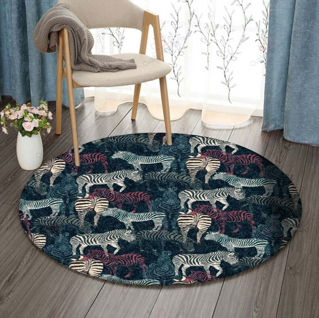 Green Zebra Round Carpet Floor Rug Living Room Bedroom Decor Round Area Rug Carpet Green Zebra Round Carpet Floor Rug Living Room Bedroom Decor Round Area Rug Carpet