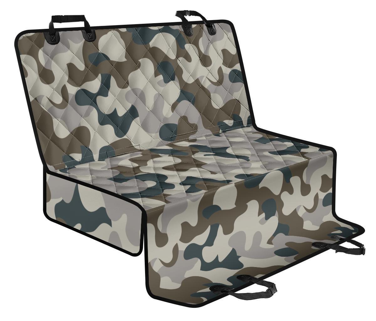 Grey And Brown Camouflage Print Pet Car Back Seat Cover - d1ef928cc9c6 Grey And Brown Camouflage Print Pet Car Back Seat Cover - d1ef928cc9c6