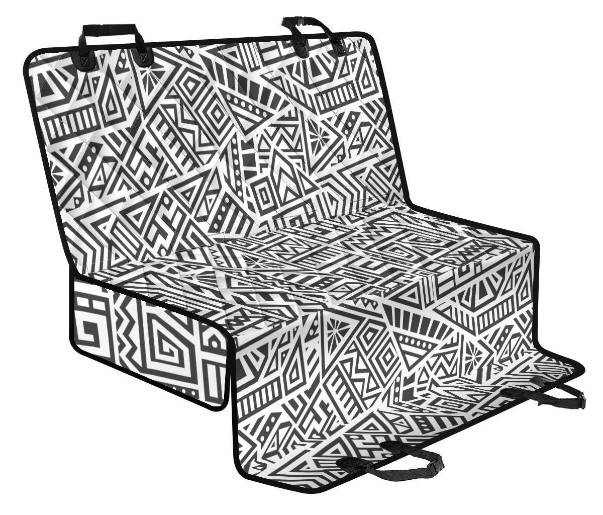 Grey And White Aztec Pattern Print Pet Car Back Seat Cover - 051762de306b Grey And White Aztec Pattern Print Pet Car Back Seat Cover - 051762de306b