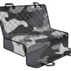 Grey And White Camouflage Print Pet Car Back Seat Cover - f30b3f389df7