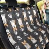 Grey Background Pembroke Welsh Corgi Design Car Back Seat Cover Dog Car Seat Covers - c0a77f7cda7b