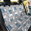 Grey Background Winter Season Polar Bear Car Back Seat Cover Dog Car Seat Covers - 3dc51ed6ab27