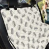Grey Doodle Sandwich Pattern Print Car Back Seat Cover Dog Car Seat Covers - 5ef25ec3a0e9