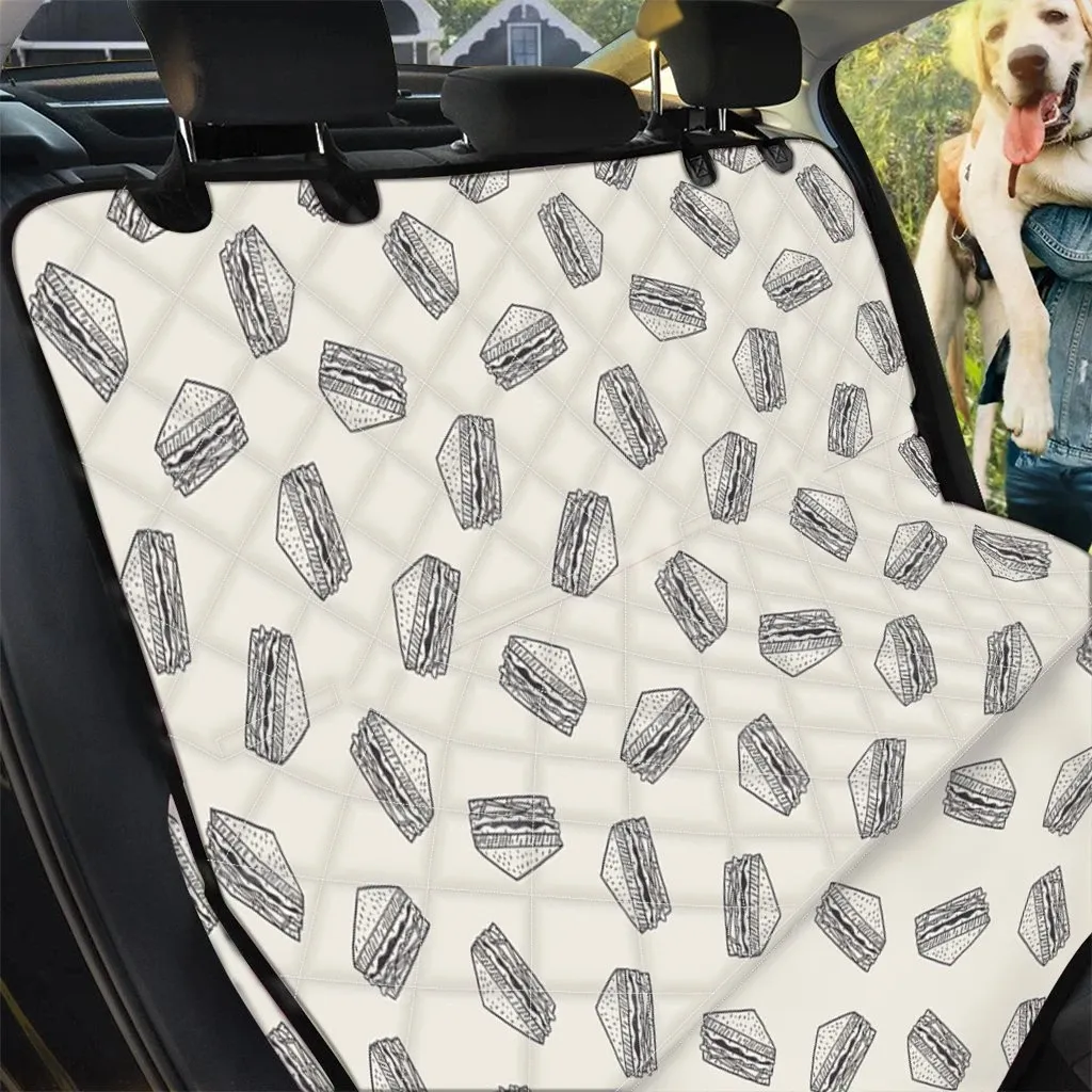 Grey Doodle Sandwich Pattern Print Car Back Seat Cover Dog Car Seat Covers - 5ef25ec3a0e9 Grey Doodle Sandwich Pattern Print Car Back Seat Cover Dog Car Seat Covers - 5ef25ec3a0e9