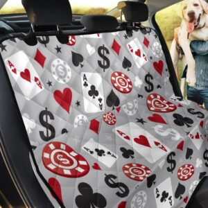 Grey Table Casino Cards Car Back Seat Cover Dog Car Seat Covers - 482cc8b729b5