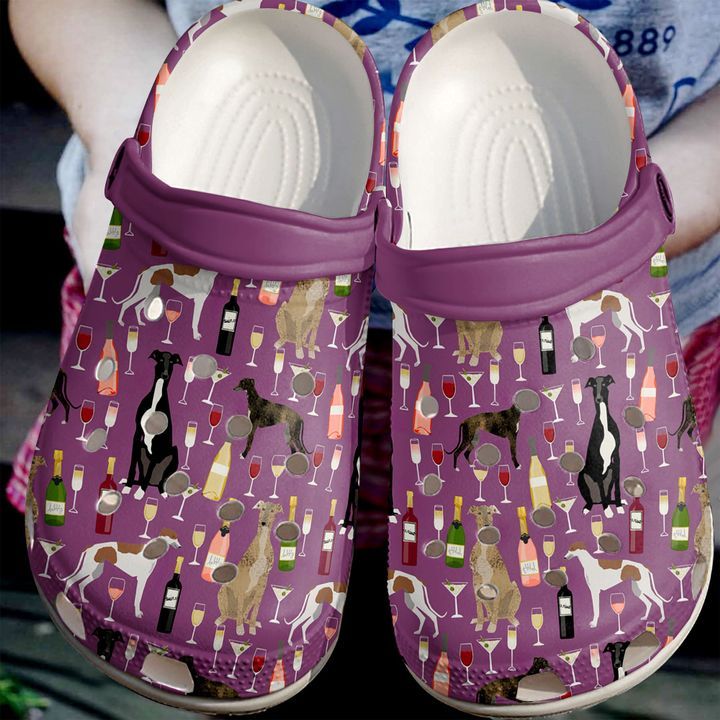 Greyhound And Wine Sku 1211 Crocs Crocband Clog Comfortable For Mens Womens Classic Clog Water Shoes Greyhound And Wine Sku 1211 Crocs Crocband Clog Comfortable For Mens Womens Classic Clog Water Shoes