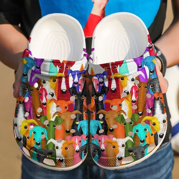 Greyhound Colourful Greyhounds Sku 1202 Crocs Crocband Clog Comfortable For Mens Womens Classic Clog Water Shoes Greyhound Colourful Greyhounds Sku 1202 Crocs Crocband Clog Comfortable For Mens Womens Classic Clog Water Shoes