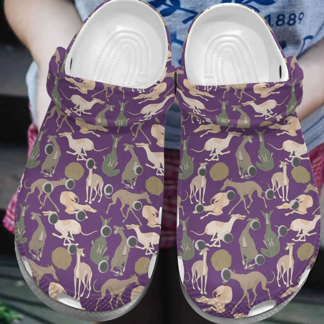 Greyhound Personalize Clog Custom Crocs Fashionstyle Comfortable For Women Men Kid Print 3D Lovely Greyhounds Greyhound Personalize Clog Custom Crocs Fashionstyle Comfortable For Women Men Kid Print 3D Lovely Greyhounds
