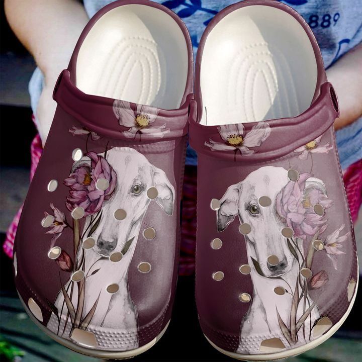 Greyhound With Flower Sku 1216 Crocs Crocband Clog Comfortable For Mens Womens Classic Clog Water Shoes Greyhound With Flower Sku 1216 Crocs Crocband Clog Comfortable For Mens Womens Classic Clog Water Shoes