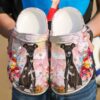 Greyhound With Flowers Sku 1222 Crocs Crocband Clog Comfortable For Mens Womens Classic Clog Water Shoes