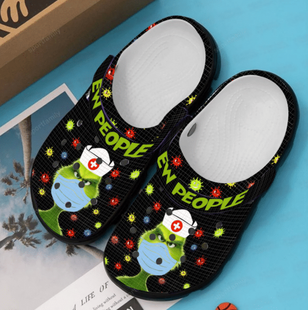 Grinch Nurse Ew People Crocs Crocband Clog Comfortable For Mens Womens Classic Clog Water Shoes Grinch Nurse Ew People Crocs Crocband Clog Comfortable For Mens Womens Classic Clog Water Shoes