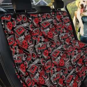 Grunge Graffiti Pattern Print Car Back Seat Cover Dog Car Seat Covers - 45e4be7c0297