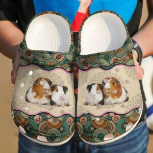 Guinea Pig Indian Boho Sku 1233 Crocs Crocband Clog Comfortable For Mens Womens Classic Clog Water Shoes