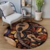 Guitar A True Love Round Carpet Floor Rug Living Room Bedroom Decor Round Area Rug Carpet
