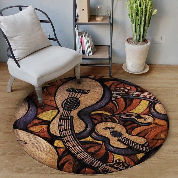 Guitar A True Love Round Carpet Floor Rug Living Room Bedroom Decor Round Area Rug Carpet Guitar A True Love Round Carpet Floor Rug Living Room Bedroom Decor Round Area Rug Carpet