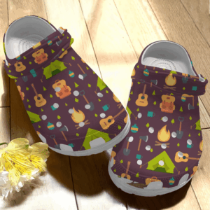Guitar Make Camping Fun Shoes Clog Crocs Clog Crocbland Clog Birthday Gift For Woman Girl