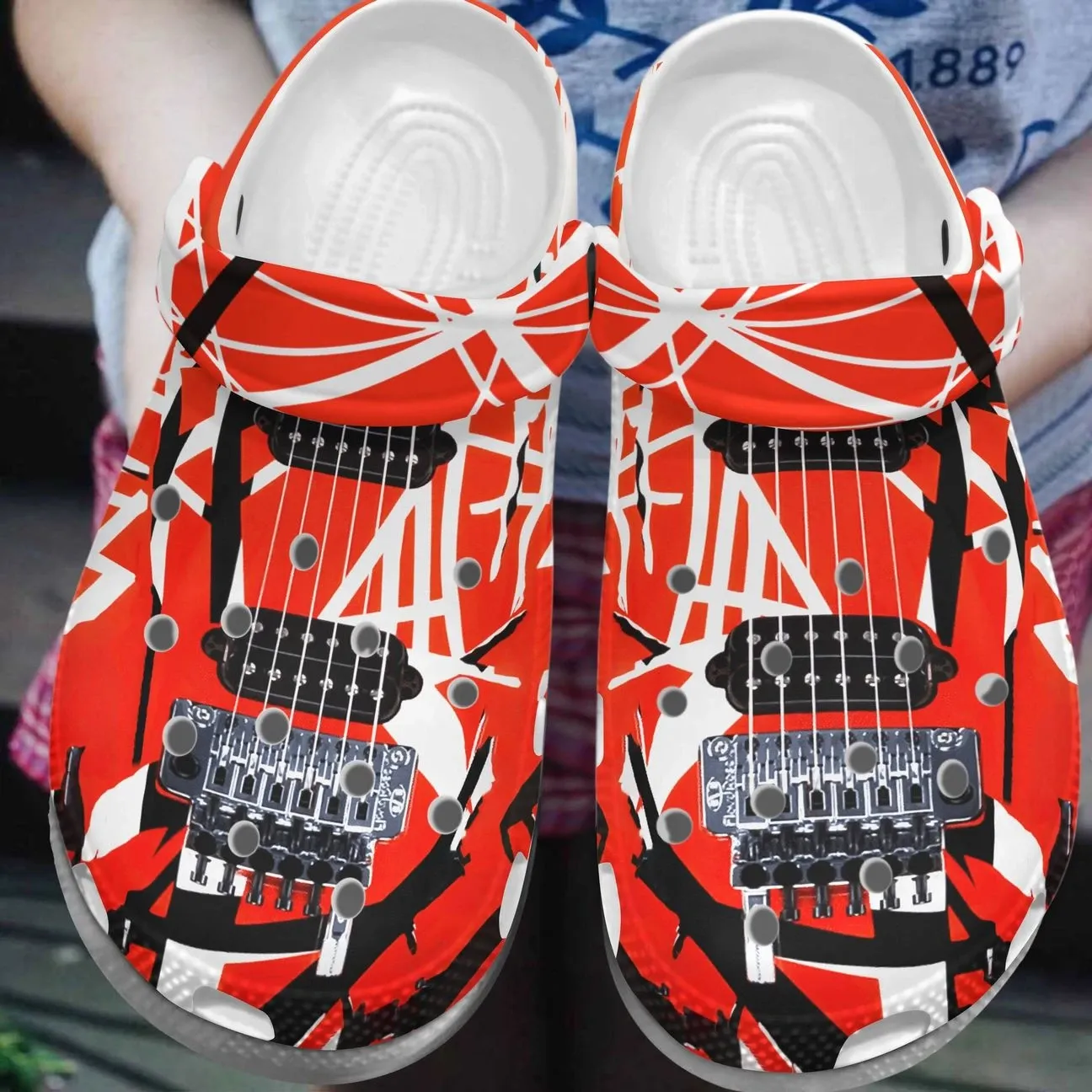 Guitar Personalize Clog Custom Crocs Fashionstyle Comfortable For Women Men Kid Print 3D Cool Guitarist Guitar Personalize Clog Custom Crocs Fashionstyle Comfortable For Women Men Kid Print 3D Cool Guitarist