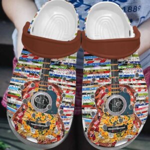 Guitar Personalized Clog Custom Crocs Comfortablefashion Style Comfortable For Women Men Kid Print 3D Colorful Guitar