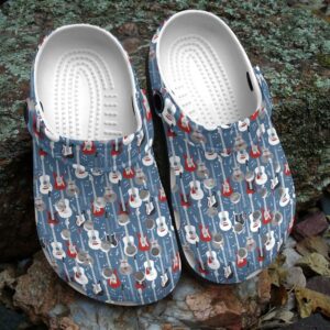 Guitar Personalized Clog Custom Crocs Comfortablefashion Style Comfortable For Women Men Kid Print 3D Guitar Life
