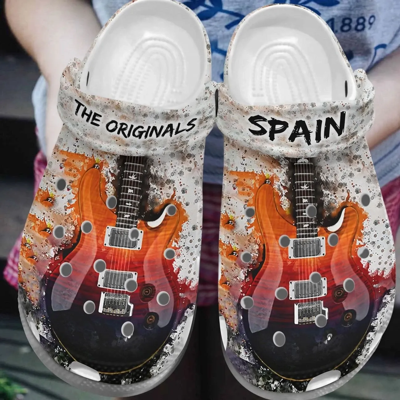 Guitar Personalized Clog Custom Crocs Comfortablefashion Style Comfortable For Women Men Kid Print 3D The Originals Guitar Personalized Clog Custom Crocs Comfortablefashion Style Comfortable For Women Men Kid Print 3D The Originals