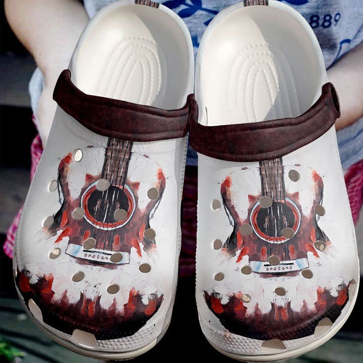 Guitar Red Painting Sku 1237 Crocs Clog Clog Shoes Guitar Red Painting Sku 1237 Crocs Clog Clog Shoes