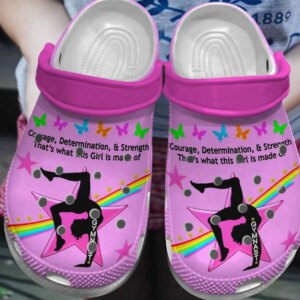 Gymnastics Personalized Clog Custom Crocs Comfortablefashion Style Comfortable For Women Men Kid Print 3D Gymnast Girl
