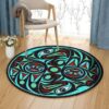 Haida Round Carpet Floor Rug Living Room Bedroom Decor Round Area Rug Carpet